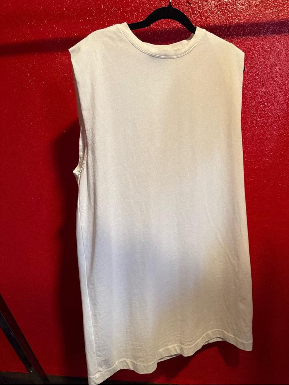 15. Preloved H&M White Sleeveless Long Tee dress